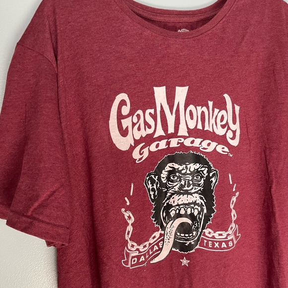 Gas Monkey Garage Logo T-Shirt Men’s XL Red - Picture 2 of 2